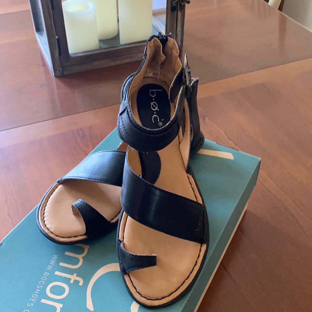 B.O.C. LEILA SANDALS - BLACK SIZE 7M